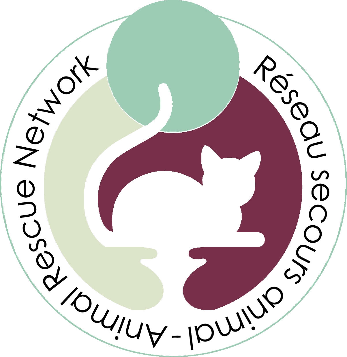 Réseau secours animal (R.S.A.)/Animal Rescue Network (A.R.N.) logo